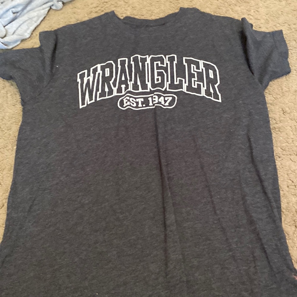 Wrangler men’s tshirt grey size medium